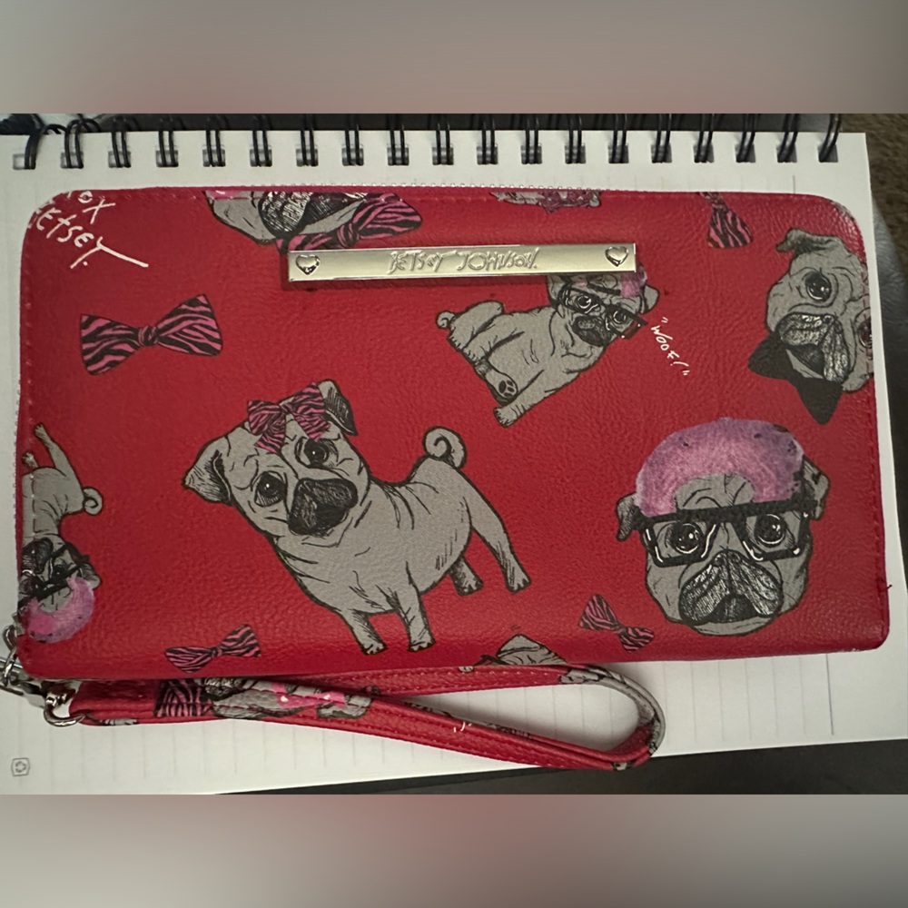 Betsey Johnson Pug Clutch